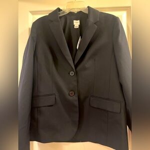 J Crew Black Blazer Tailored Suit Jacket